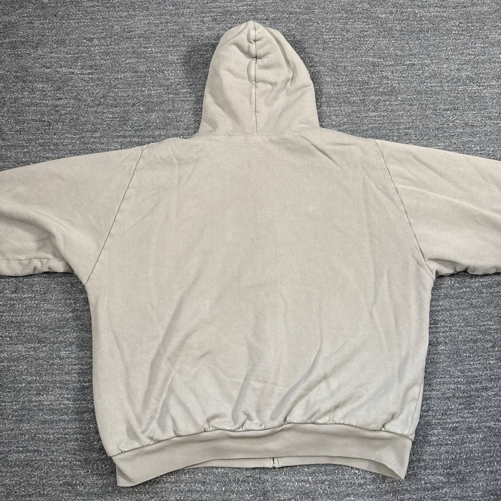 Yeezy Gap Hoodie Sweatshirt Men XXL Taupe Full Zip Double Layer Heavy YZY - Picture 11 of 13